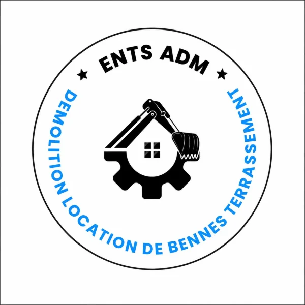 Logo ENTS ADM — démolition, location de bennes et terrassement à Nantes