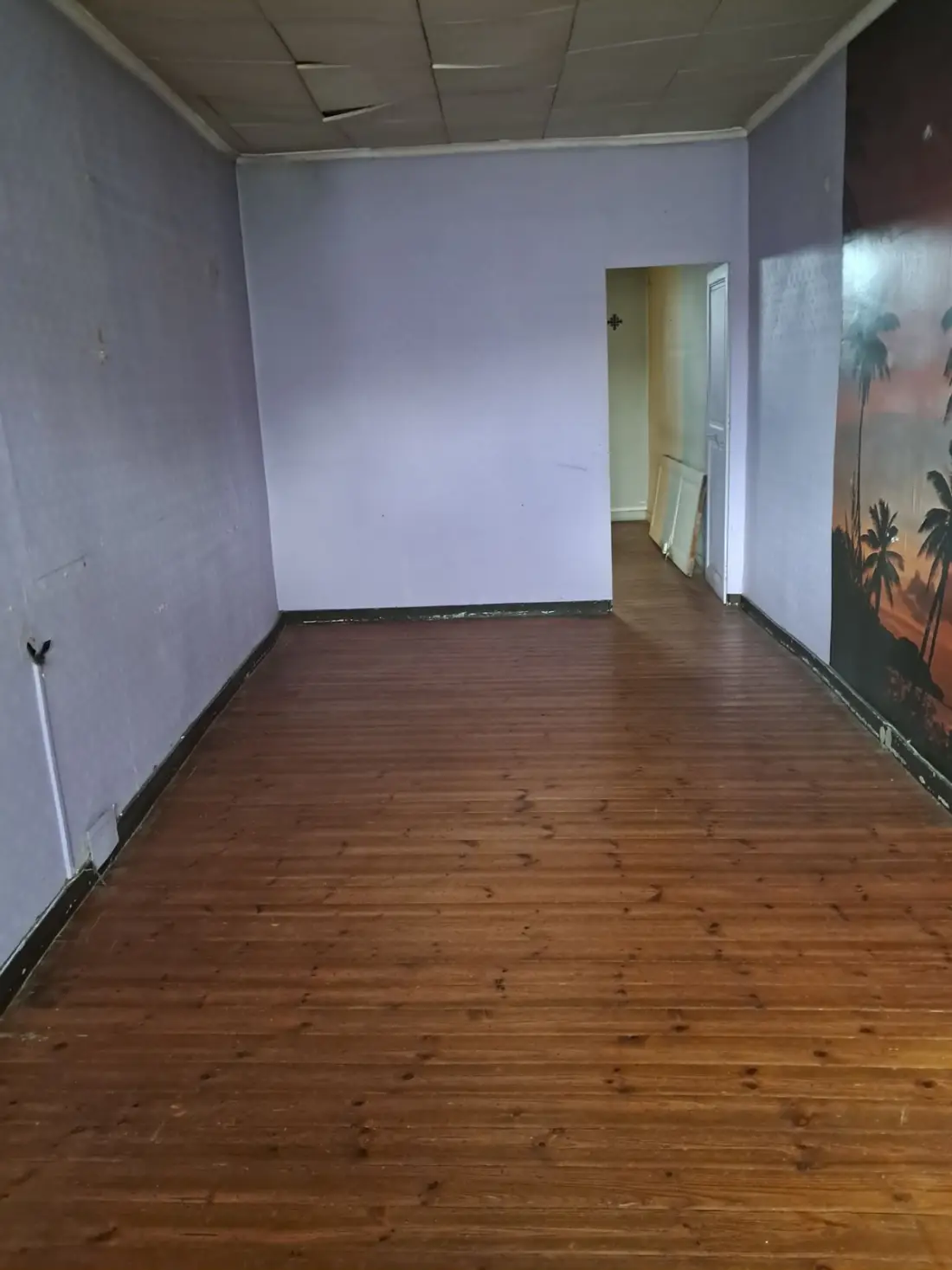 Pièce vidée et curée avant rénovation, vide maison par ENTS ADM à Nantes (44)